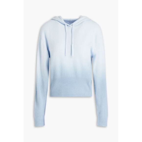 NAADAM Dégradé Cashmere Hooded Sweater In Ombre Blue XS